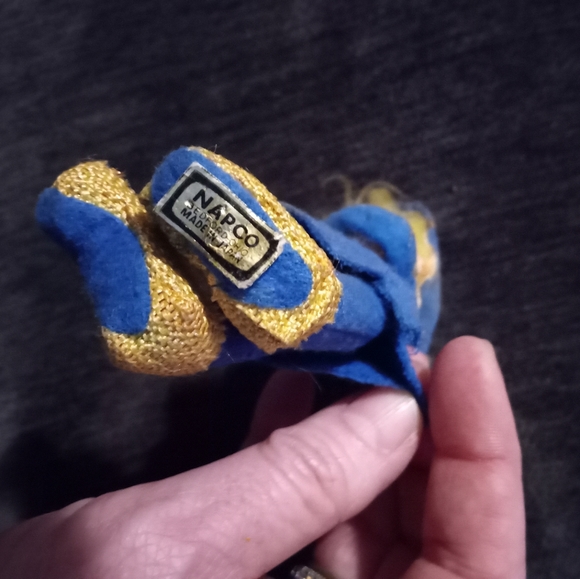 Vintage 1950's Napco Elf Ornament in Blue Outfit - Picture 3 of 3